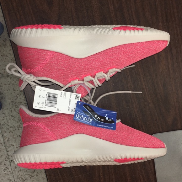 Adidas Tubular Pink Coral White Rose women shoes - Picture 6 of 7